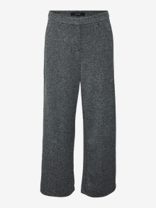 Vero Moda VMALISA Mellemhøj talje Bukser -Medium Grey Melange - 10306533