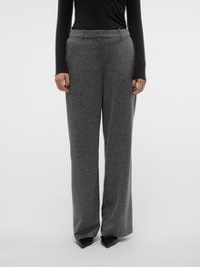 Vero Moda VMALISA Mellemhøj talje Bukser -Medium Grey Melange - 10306533