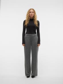 Vero Moda VMALISA Mellemhøj talje Bukser -Medium Grey Melange - 10306533