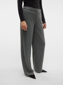 Vero Moda VMALISA Mid waist Trousers -Medium Grey Melange - 10306533