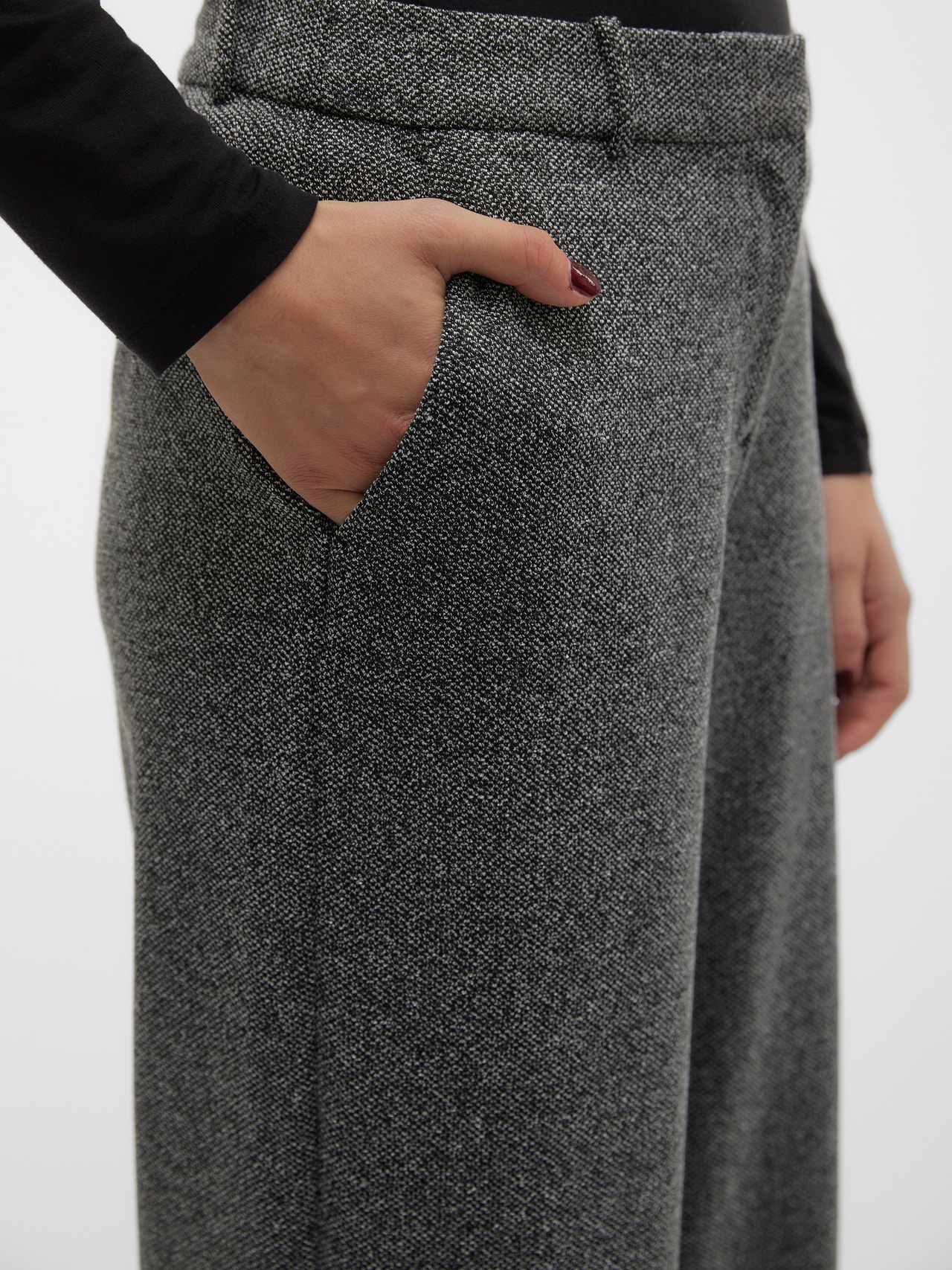 Vero Moda VMALISA Trousers -Medium Grey Melange - 10306533
