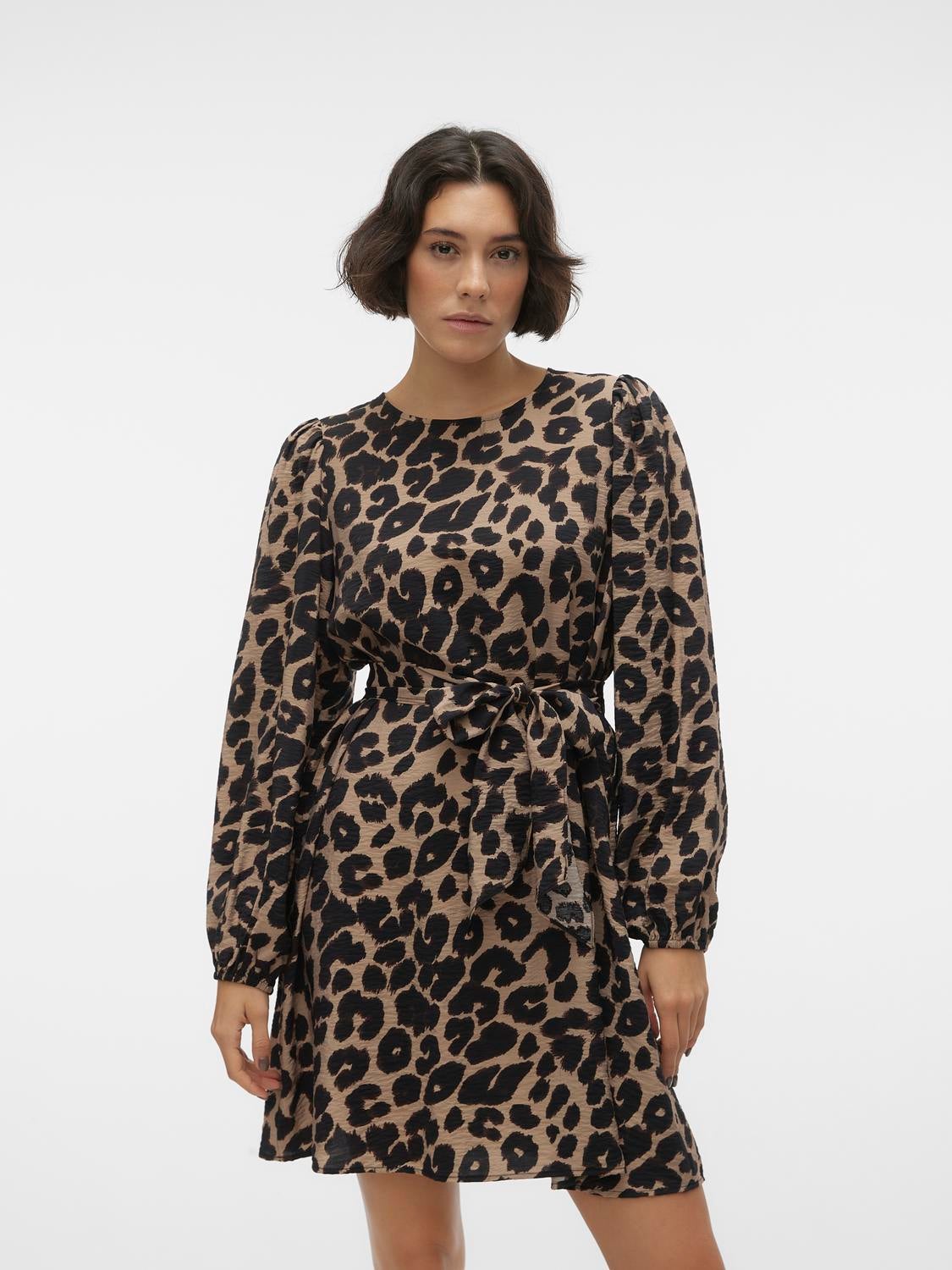 Vero moda leopard sales dress