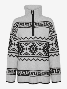 Vero Moda VMCOCO Pullover -Light Grey Melange - 10306609