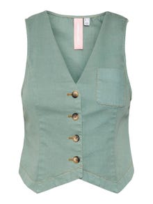 Vero Moda SOMETHING NEW PROJECT; CHLOE FRATER  Tailored Waistcoat -Watercress - 10306649