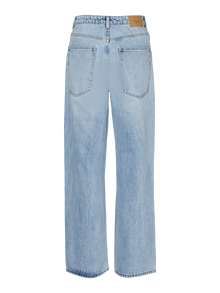 Vero Moda VMRYLEE Hög midja Rak passform Jeans -Light Blue Denim - 10306705