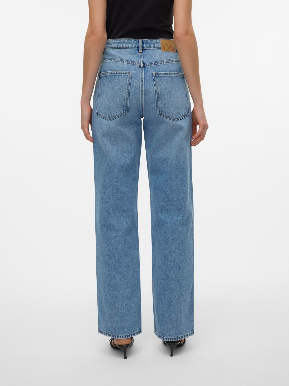 Vero Moda VMRYLEE Gerade geschnitten Jeans -Medium Blue Denim - 10306710