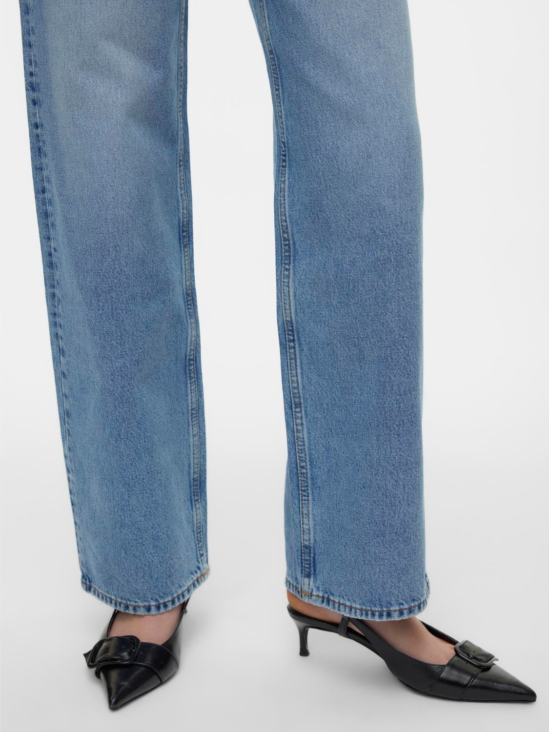 Vero Moda VMRYLEE Straight Fit Jeans -Medium Blue Denim - 10306710