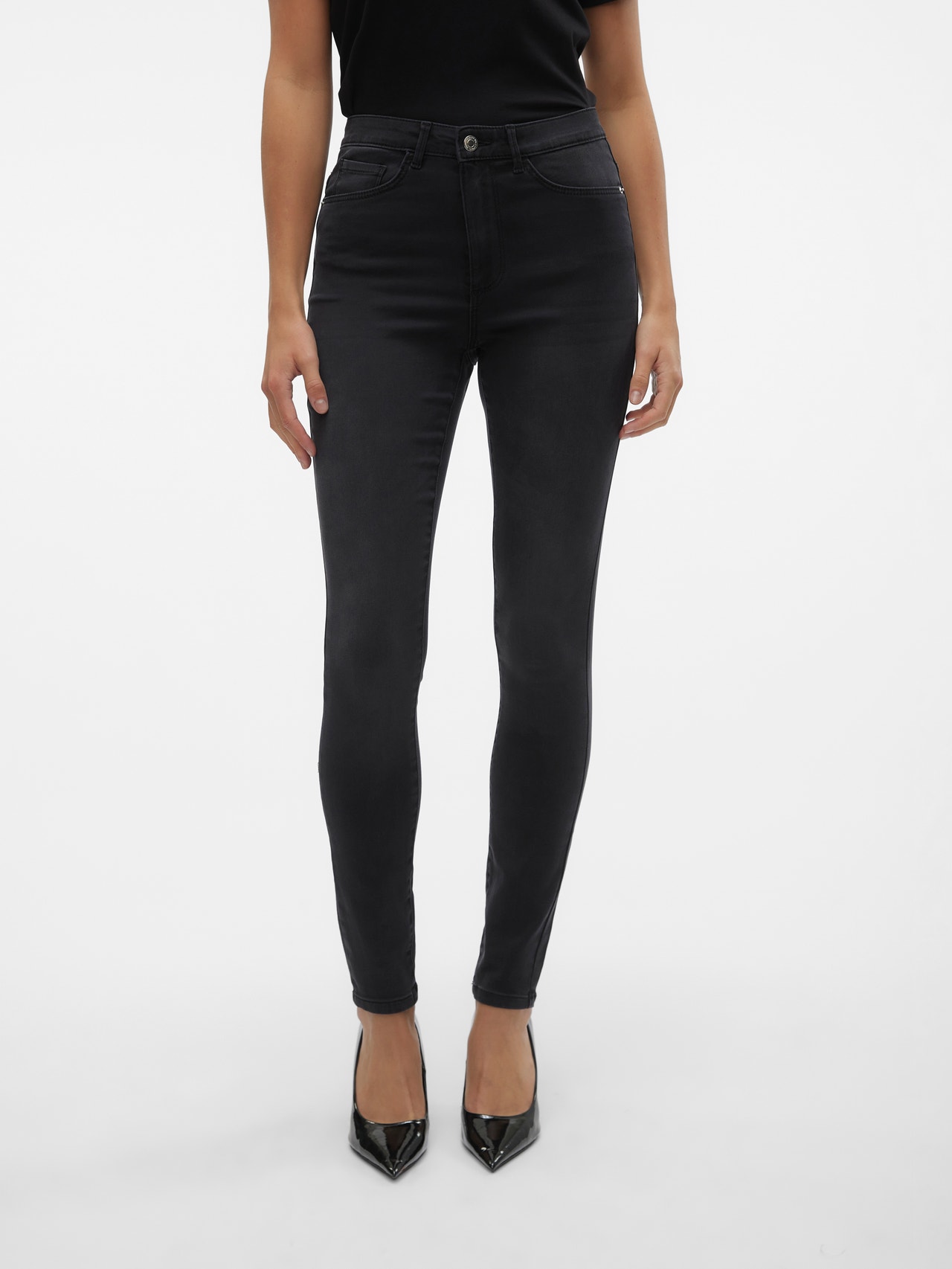 Vero Moda VMSOPHIA Slim Fit Jeans -Black - 10306737