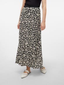 Vero Moda VMALBA Średnia talia Długa spódnica -Black - 10306800