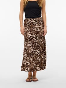 Vero Moda VMALBA Mittlere Taille Langer Rock -Sandshell - 10306800