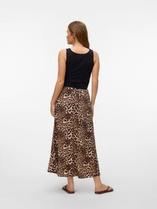 Vero Moda VMALBA Mittlere Taille Langer Rock -Sandshell - 10306800
