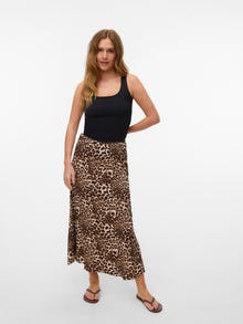 Vero Moda VMALBA Mittlere Taille Langer Rock -Sandshell - 10306800