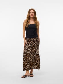 Vero Moda VMALBA Mittlere Taille Langer Rock -Tigers Eye - 10306800