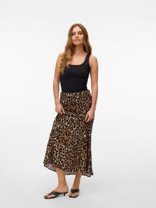Vero Moda VMALBA Mittlere Taille Langer Rock -Tigers Eye - 10306800