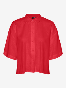 Vero Moda VMLINN Shirt -Tomato - 10306820
