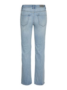 Vero Moda VMFLASH Mid Rise Gerade geschnitten Jeans -Light Blue Denim - 10306824