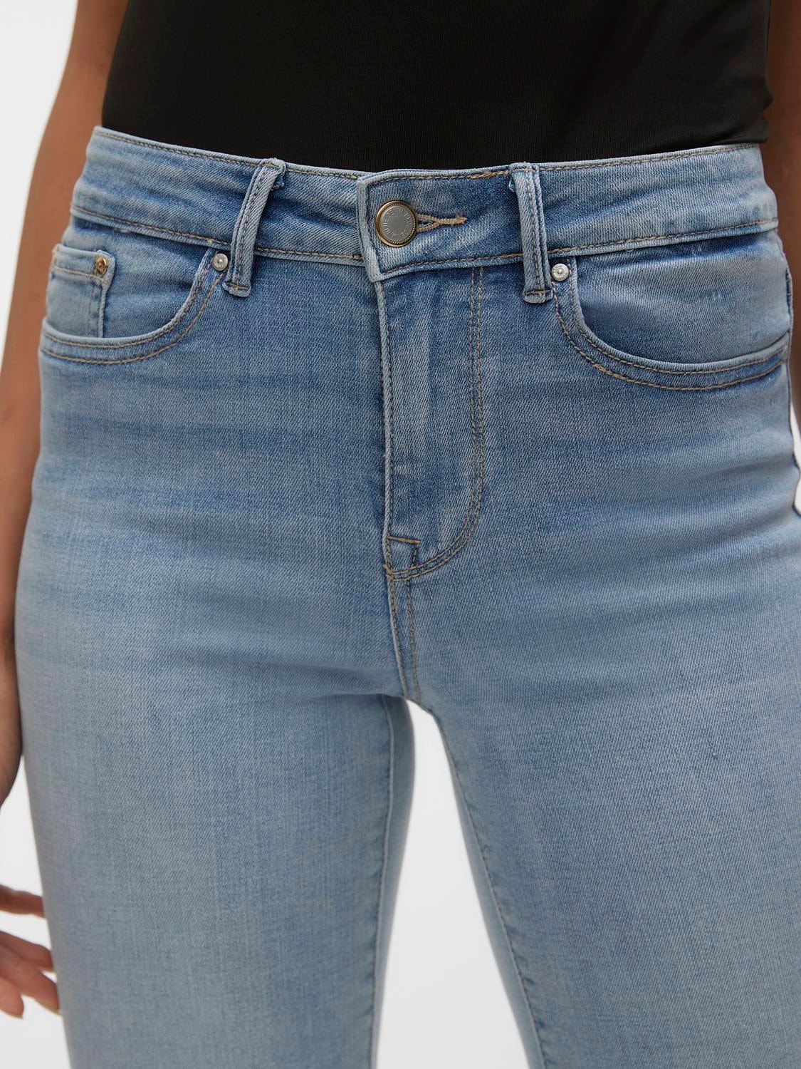 Vero Moda VMFLASH Krój prosty Jeans -Light Blue Denim - 10306824