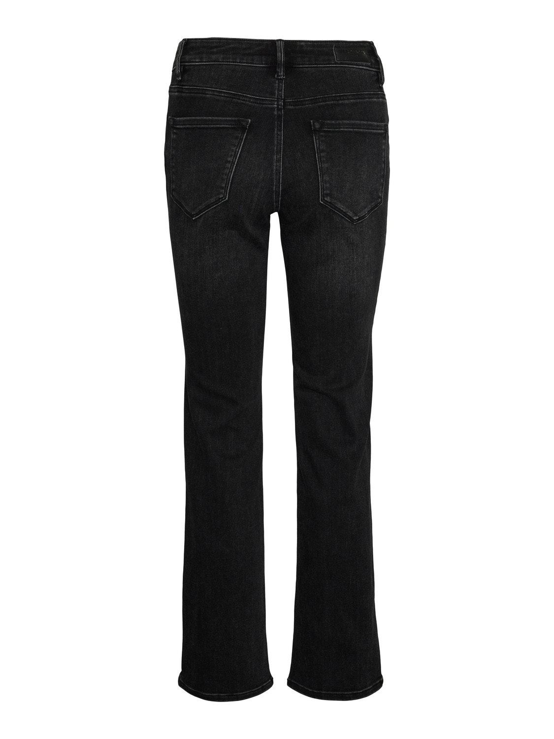 Vero Moda VMFLASH Mid Rise Gerade geschnitten Jeans -Black Denim - 10306825