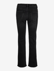 Vero Moda VMFLASH Middels høyt snitt Straight Fit Jeans -Black Denim - 10306825