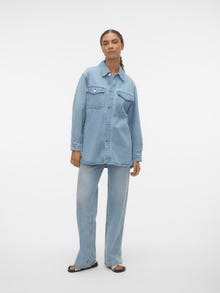 Vero Moda VMNAYA Camicia in jeans -Light Blue Denim - 10306835
