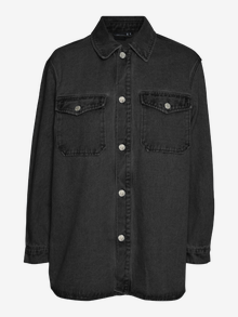 Vero Moda VMNAYA Denimskjorta -Black Denim - 10306835