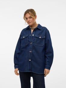 Vero Moda VMNAYA Denim overhemd -Dark Blue Denim - 10306835