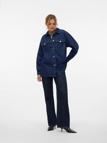 Vero Moda VMNAYA Denim overhemd -Dark Blue Denim - 10306835