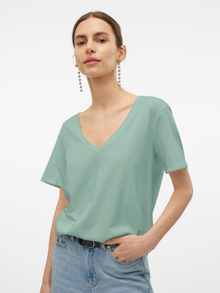 Vero Moda VMPANNA T-Shirt -Silt Green - 10306849