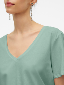 Vero Moda VMPANNA T-Shirt -Silt Green - 10306849