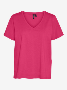 Vero Moda VMPANNA T-Shirt -Raspberry Sorbet - 10306849