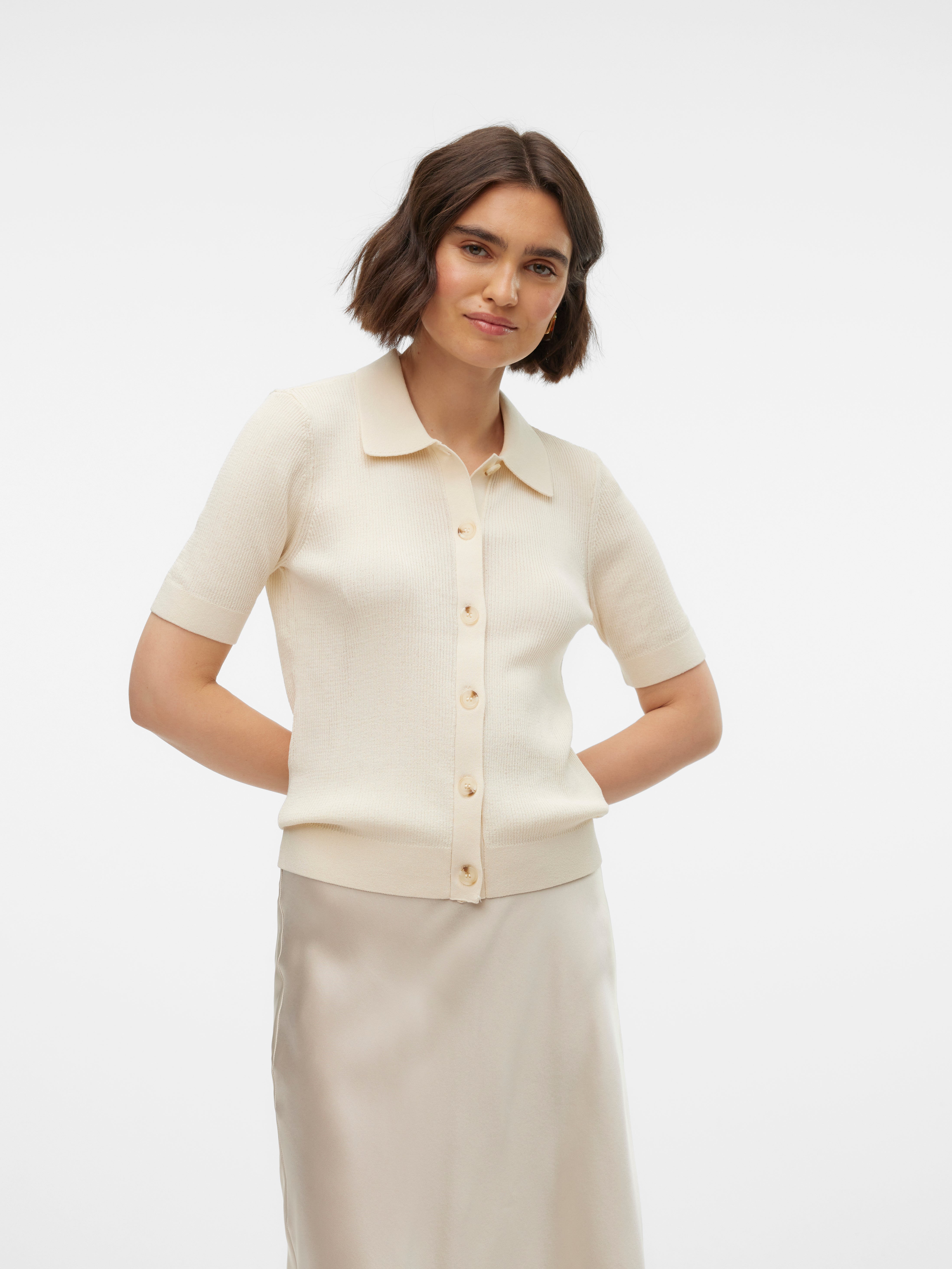 VMKARTER Strickjacke | Hellgrau | Vero Moda®