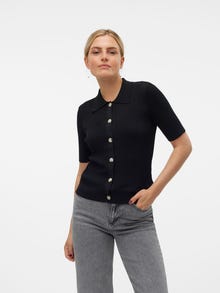 Vero Moda VMKARTER Stickad kofta -Black - 10306863