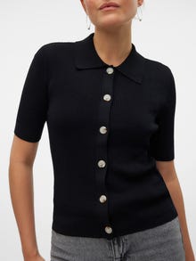 Vero Moda VMKARTER Stickad kofta -Black - 10306863