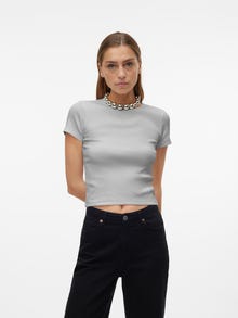 Vero Moda VMCHLOE T-Shirt -Light Grey Melange - 10306894