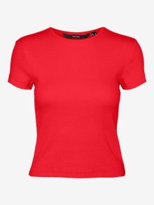 Vero Moda VMCHLOE T-Shirt -Tomato - 10306894