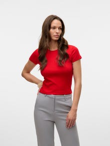 Vero Moda VMCHLOE T-Shirt -High Risk Red - 10306894