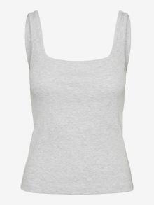 Vero Moda VMCHLOE T-Shirt -Light Grey Melange - 10306895