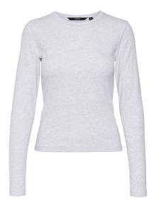 Vero Moda VMCHLOE T-Shirt -Light Grey Melange - 10306897