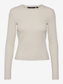 Vero Moda VMCHLOE T-Shirt -Oatmeal - 10306897