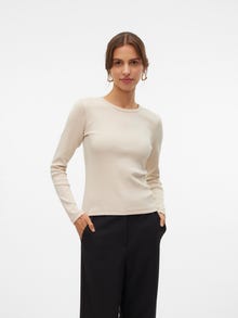 Vero Moda VMCHLOE T-Shirt -Oatmeal - 10306897