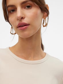 Vero Moda VMCHLOE T-Shirt -Oatmeal - 10306897