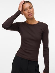 Vero Moda VMCHLOE T-Shirt -Chocolate Torte - 10306897