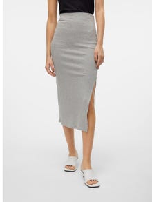 Vero Moda VMMARY Midi-rok -Light Grey Melange - 10306901
