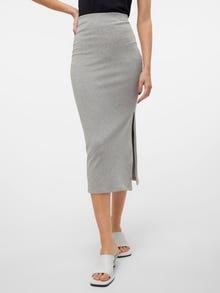 Vero Moda VMMARY Midi-rok -Light Grey Melange - 10306901