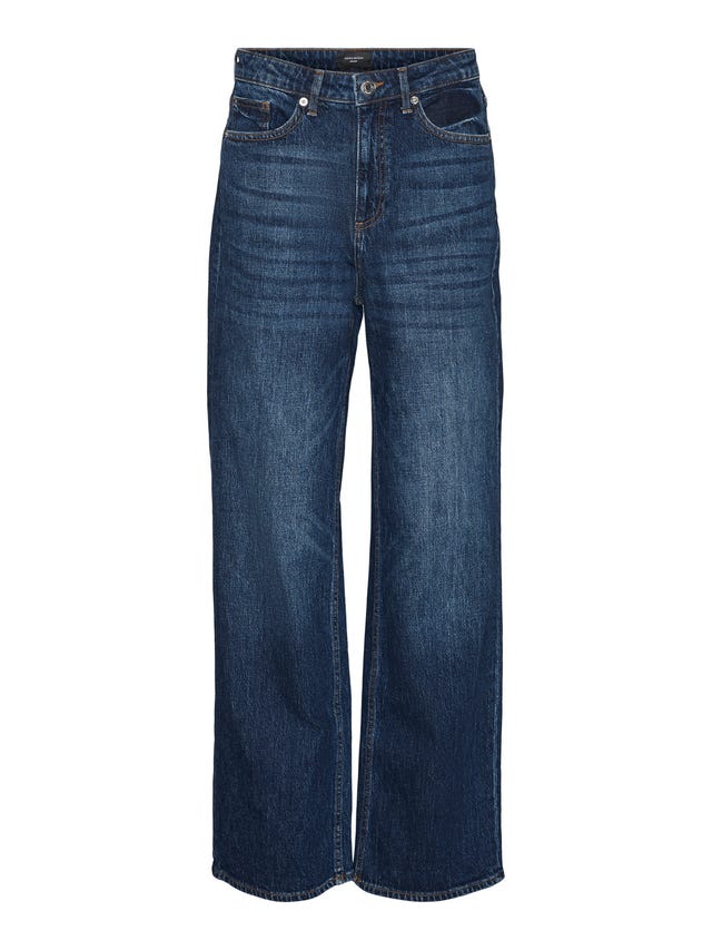 Vero Moda VMTESSA HÃ¸j talje Wide fit Jeans - 10306961