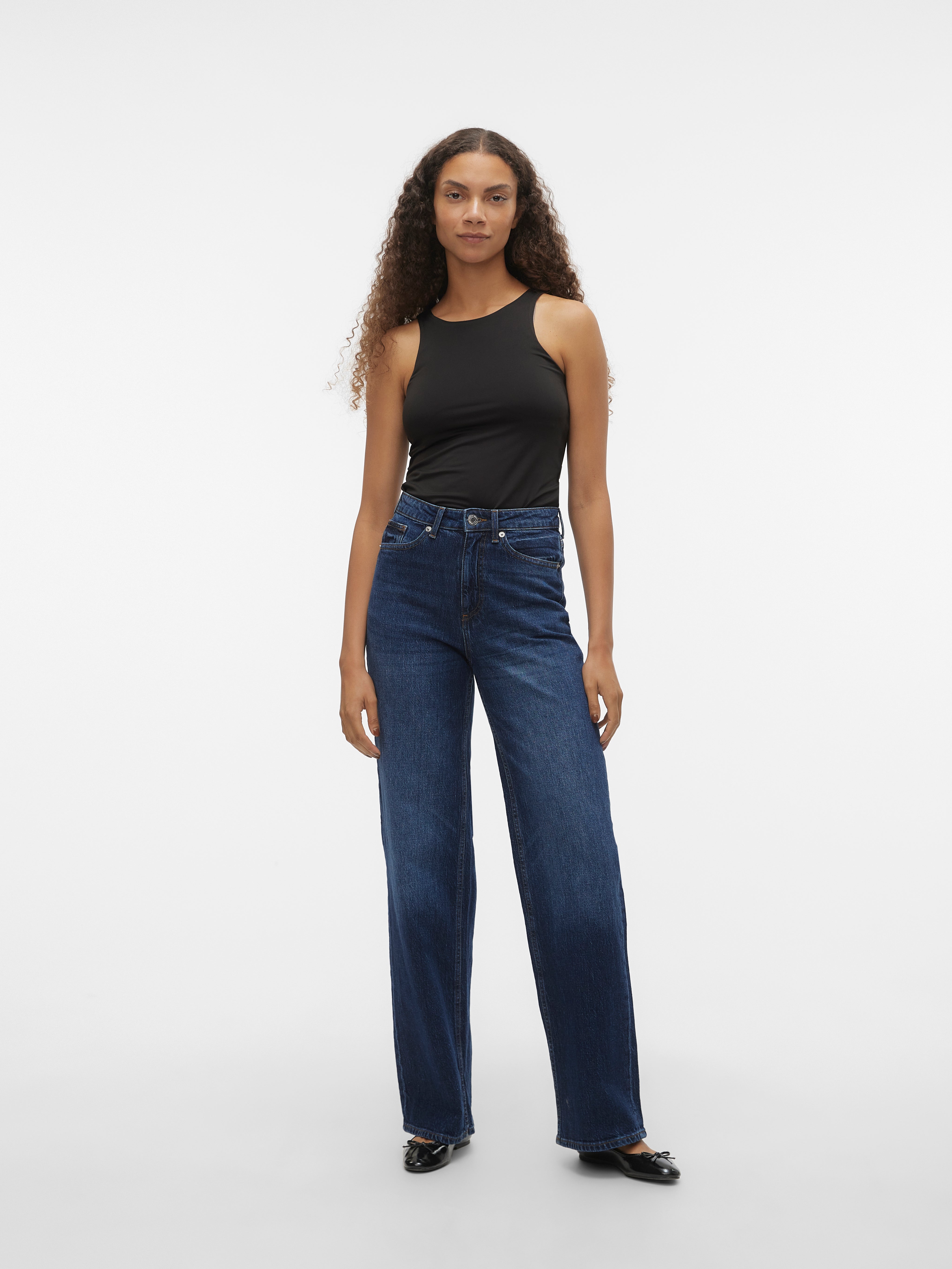 VMTessa HR Wide Rhinestone Jeans RA206