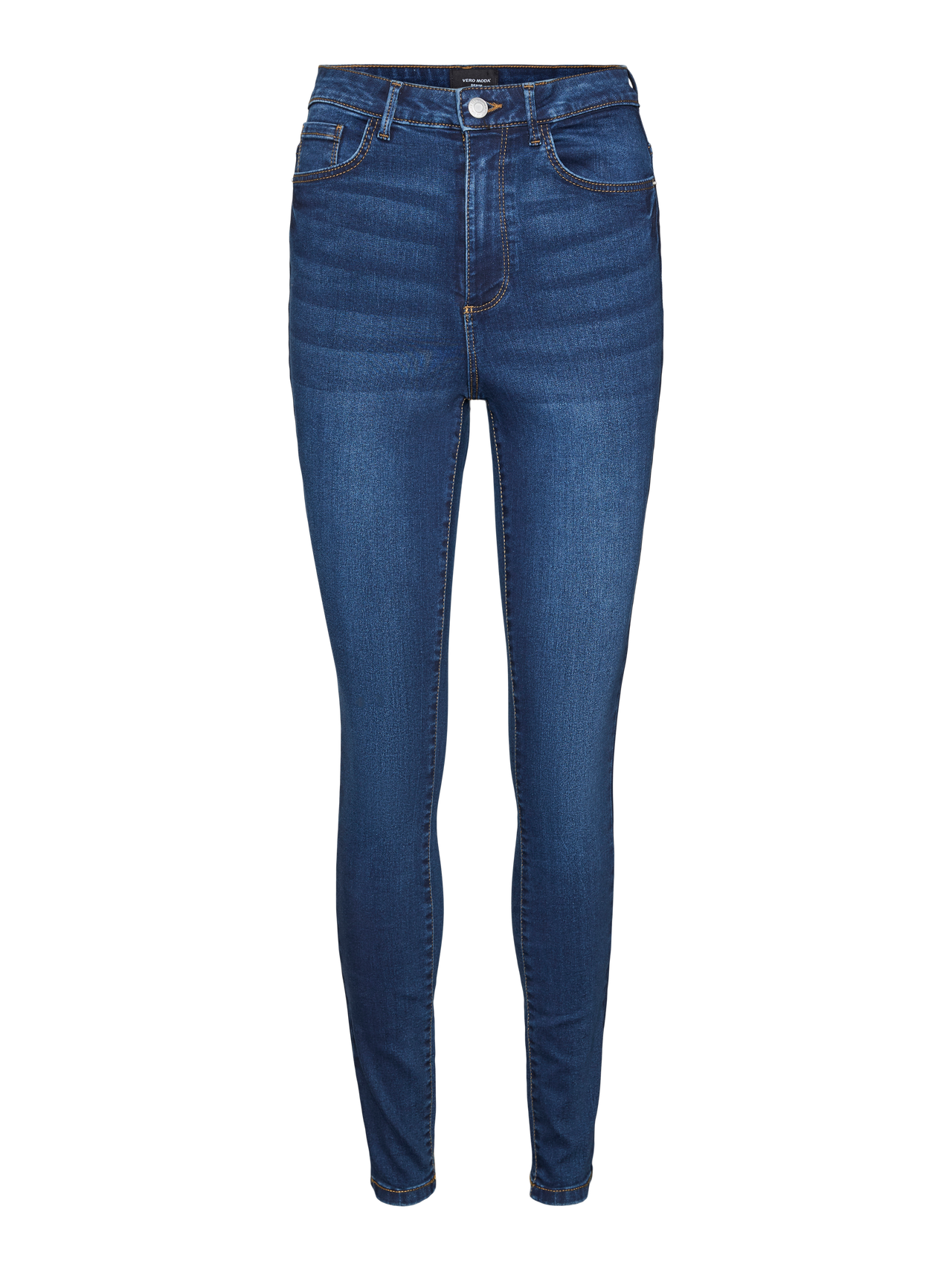 Vero Moda VMSOPHIA Høj talje Slim fit Jeans -Dark Blue Denim - 10306983
