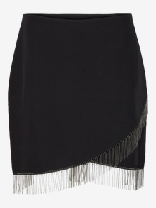 Vero Moda VMNUNU Hög midja Kort kjol -Black - 10307004