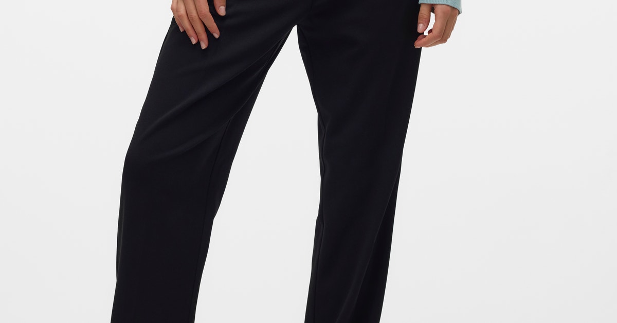 VERO MODA Vmzamira Mw Straight Pant Ga Noos stoffen broek voor dames, Fired Brick, XXL / 30L