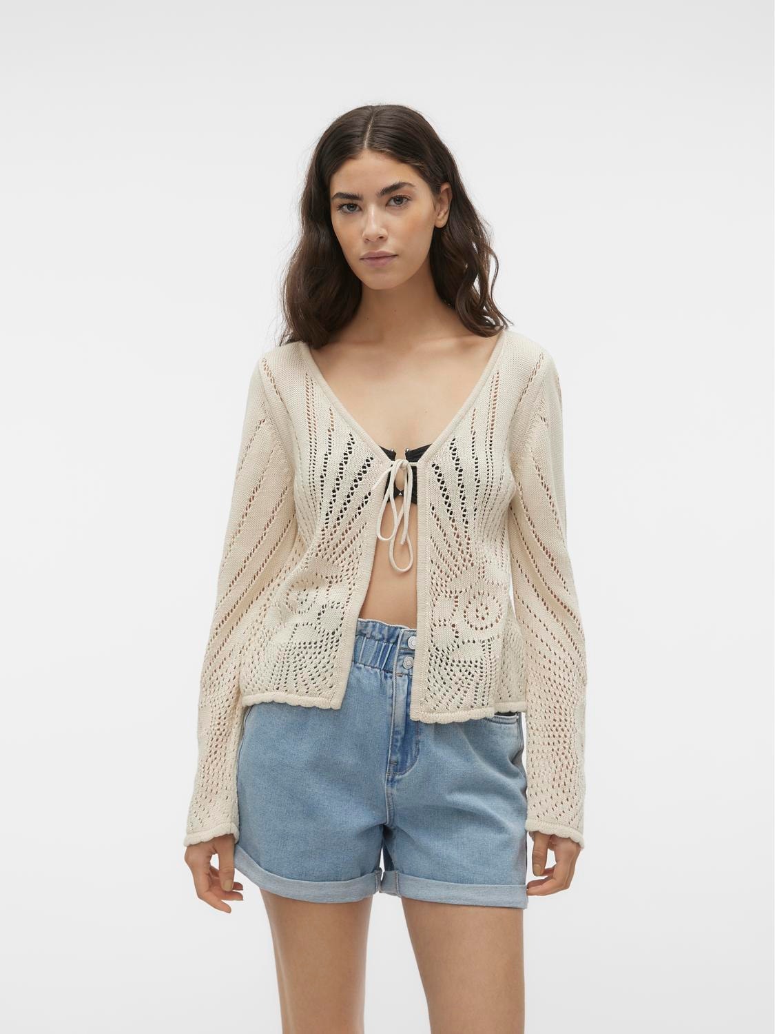 Vero Moda VMSILJA Knit Cardigan -Birch - 10307093